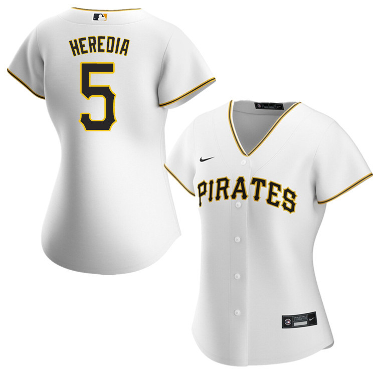 Nike Women #5 Guillermo Heredia Pittsburgh Pirates Baseball Jerseys Sale-White